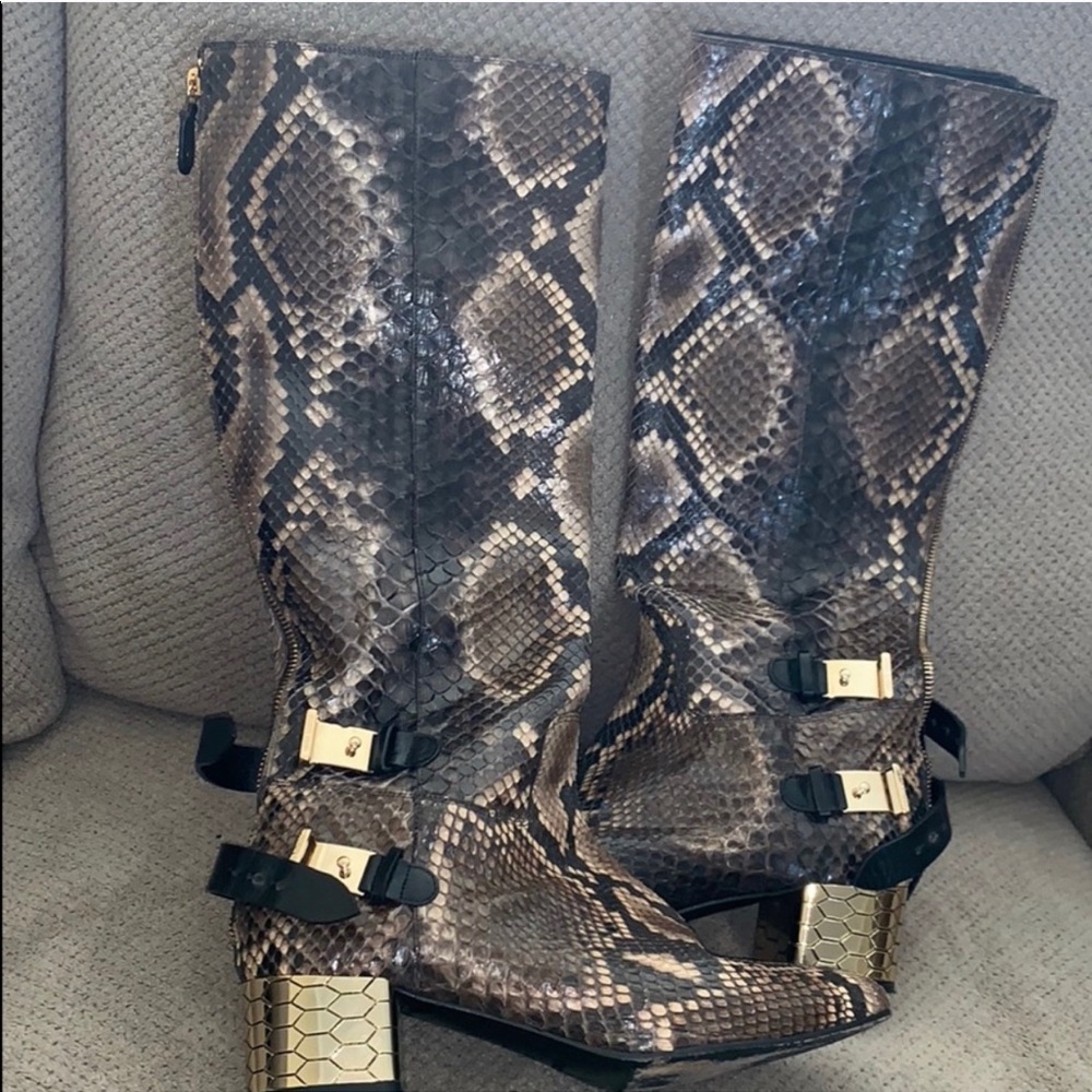 Python Roberto Cavalli Boots Size 37 - image 2